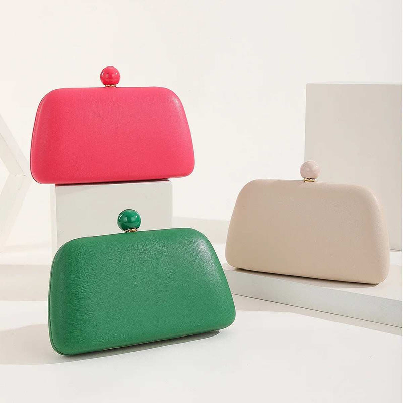 Zaria Apricot Clutch